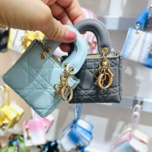 Mini designer bag charms