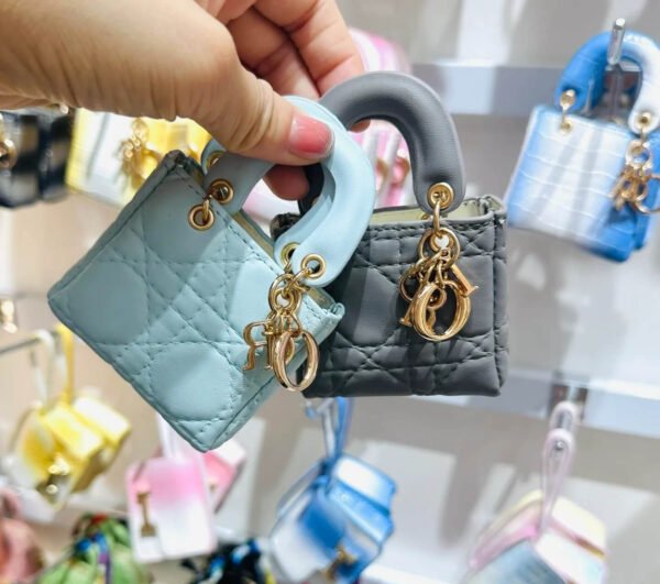 Mini designer bag charms