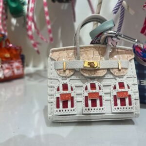 Mini designer bag charms