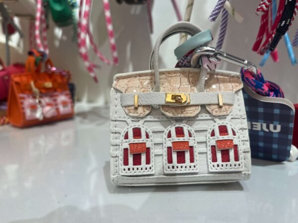 Mini designer bag charms