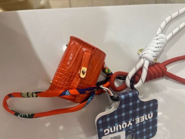 Mini designer bag charms