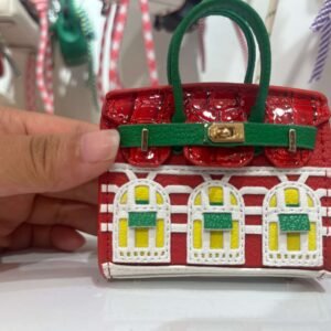 Mini designer bag charms