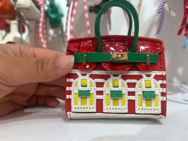 Mini designer bag charms