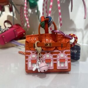 Mini designer bag charms