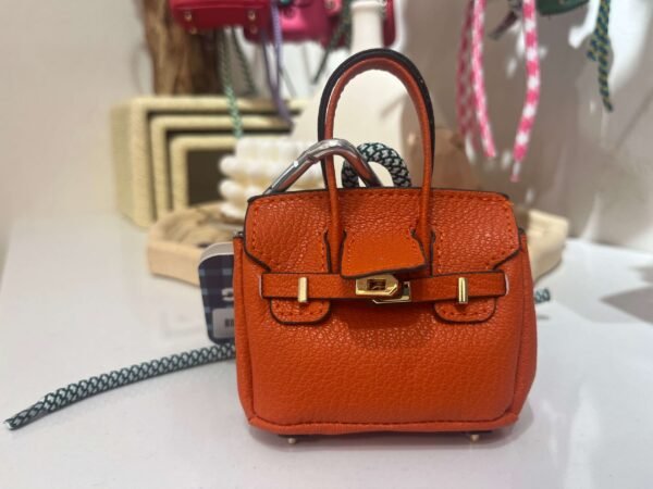 Mini designer bag charms
