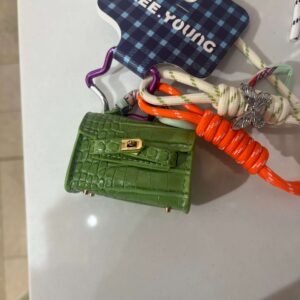 Mini designer bag charms