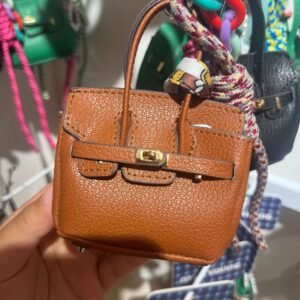 Mini designer bag charms