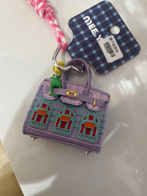 Mini designer bag charms