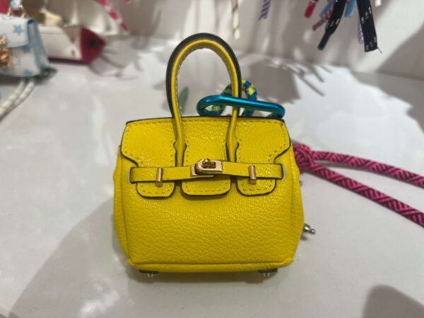 Mini designer bag charms