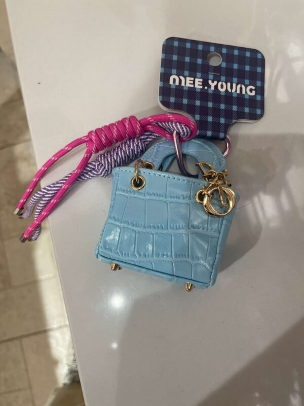 Mini designer bag charms