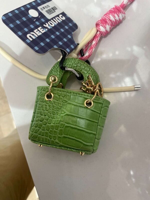 Mini designer bag charms