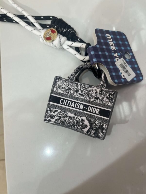 Mini designer bag charms