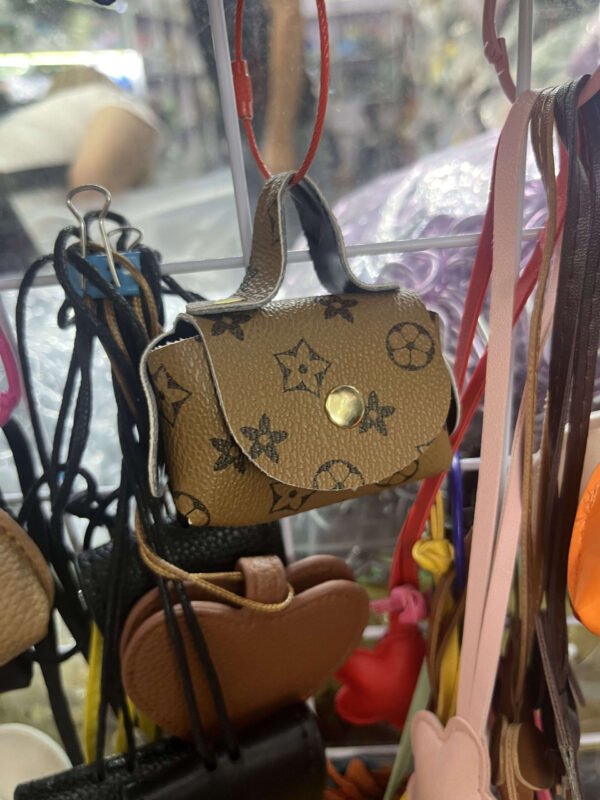 Mini designer bag charms
