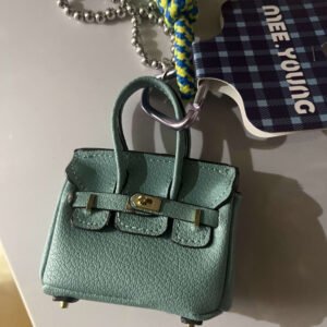 Mini designer bag charm